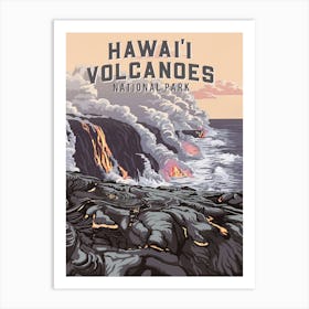 Hawaii Volcanoes National Park Art Print