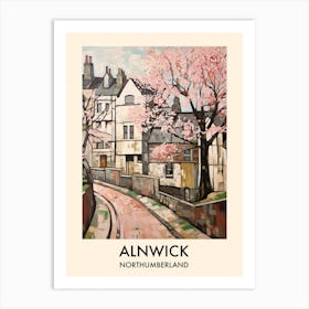 Alnwick (Northumberland) Painting 4 Travel Poster Art Print