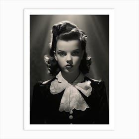 Black And White Photograph Of Judy Garland 1 Art Print