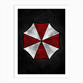 Umbrella Resident Evil Art Print