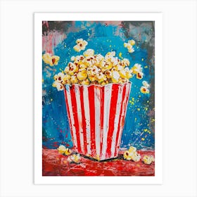 Kitsch Popcorn Brushstrokes 1 Art Print