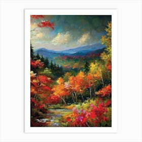 Autumn In The Smoky Mountains 1 Art Print