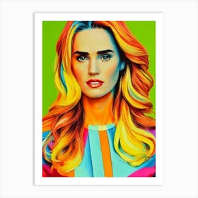 Jennifer Connelly Colourful Pop Movies Art Movies Art Print