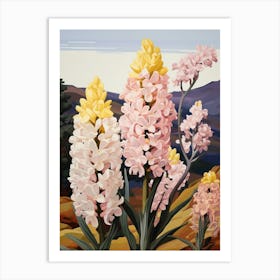 Hyacinth 4 Flower Painting Art Print