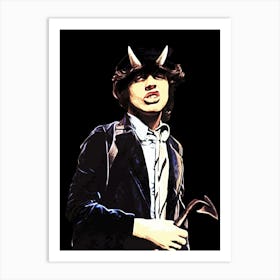 angus young ac dc band music 2 Art Print