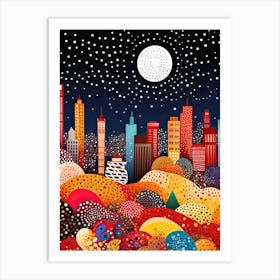 Istanbul, Illustration In The Style Of Pop Art 2 Art Print