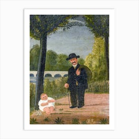 Stroller And Child, Henri Rousseau Art Print