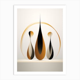 Penguin Minimalist Abstract 1 Art Print