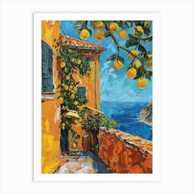 Lemons On The Balcony Art Print