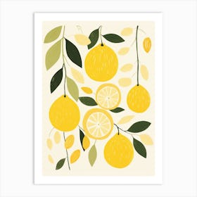 Lemons illustration Art Print