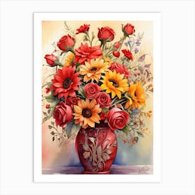 Rustic Flowers 2 30x40in 9000x12000px 59 Art Print