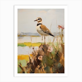 Bird Painting Lapwing 2 Art Print