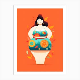 Clean Body Positivity Message Art Print