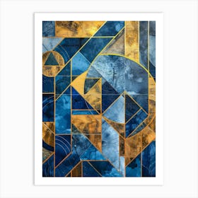 Abstract Geometric Painting 1 Art Print