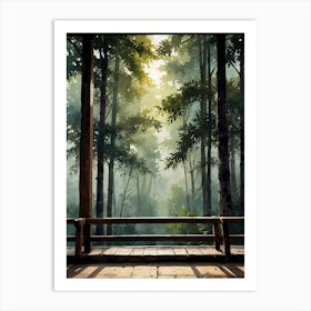 Azure Forest Art Print