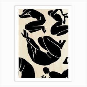 Silhouettes Of Women Art Print