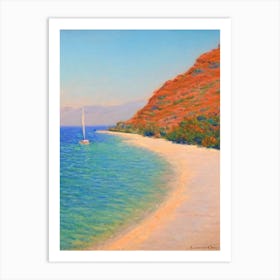 Porto Katsiki Lefkada Greece Monet Style Art Print