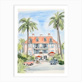 The Lodge At Sea Island   St Art Print