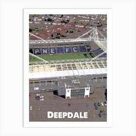 Deepdale, Preston, Stadium, Football, Art, Soccer, Wall Print, Art Print Art Print