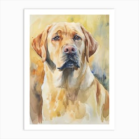 Labrador Retriever Watercolor Painting 3 Art Print