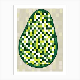 Avocado Mosaic Art Print