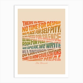 Toni Morrison Healing Quote Art Print