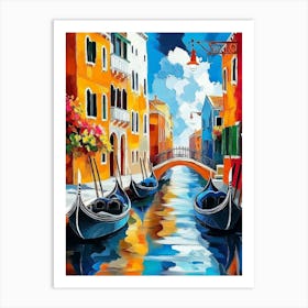 Venice Gondolas Art Print