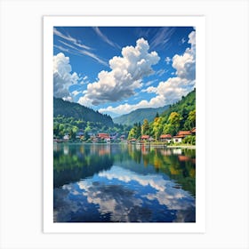 Lake In The Mountains 2 Art Print