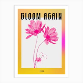 Hot Pink Daisy 3 Poster Art Print