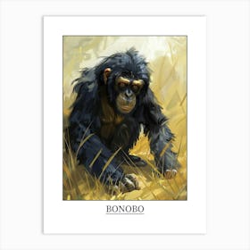 Bonobo Precisionist Illustration 4 Poster Art Print