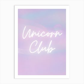 Unicorn Club 1 Art Print