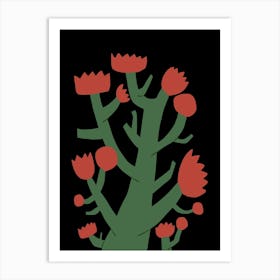 Red Blossom Art Print