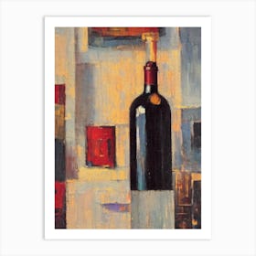 Cabernet Franc 1 Oil Painting Cocktail Poster Art Print