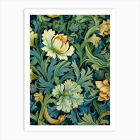 Floral Wallpaper 35 Art Print