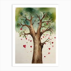 Tree Of Love Art Print