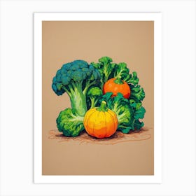 Vegetables Canvas Print Art Print