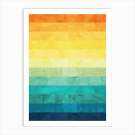 Gradient tropical landscape 1 Art Print