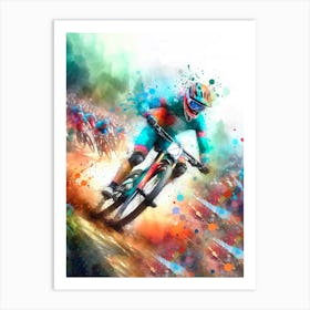 Mountain Biker 3 Art Print