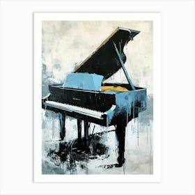 Grand Piano , Minimalism Art Print