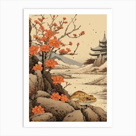 Vintage Japanese Toad 8 Art Print