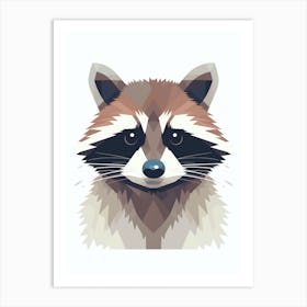 Raccoon Cute Illustration 8 Art Print