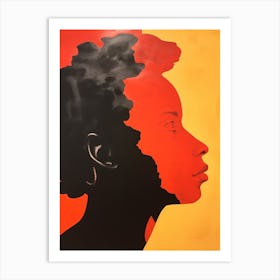 Silhouette Of A Woman 13 Art Print