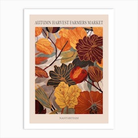 Fall Botanicals Nasturtium 1 Poster Art Print