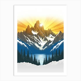 Mountain Landscape 26 Art Print