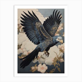 Parrot 4 Gold Detail Painting Art Print