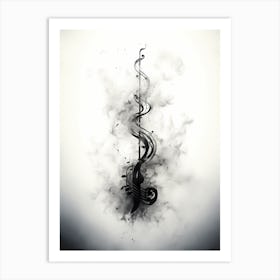 Abstract Music Background Art Print