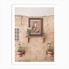 Wall Art In Puglia, Italy Art Print