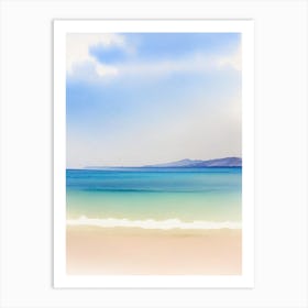 Zlatni Rat Beach 2, Croatia Watercolour Art Print