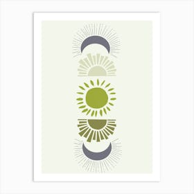 Sun And Moon Art Print