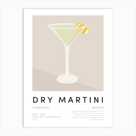 Dry Martini No.1 Art Print